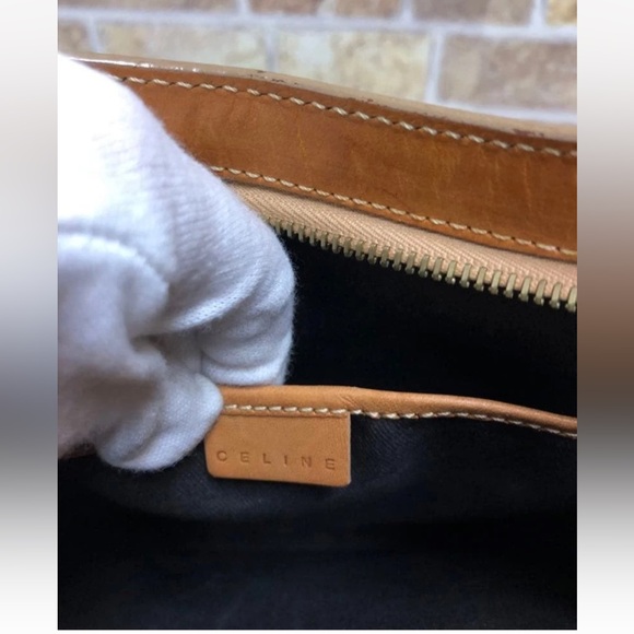 Celine Brown and Tan Shoulder Bag - Picture 8 of 15
